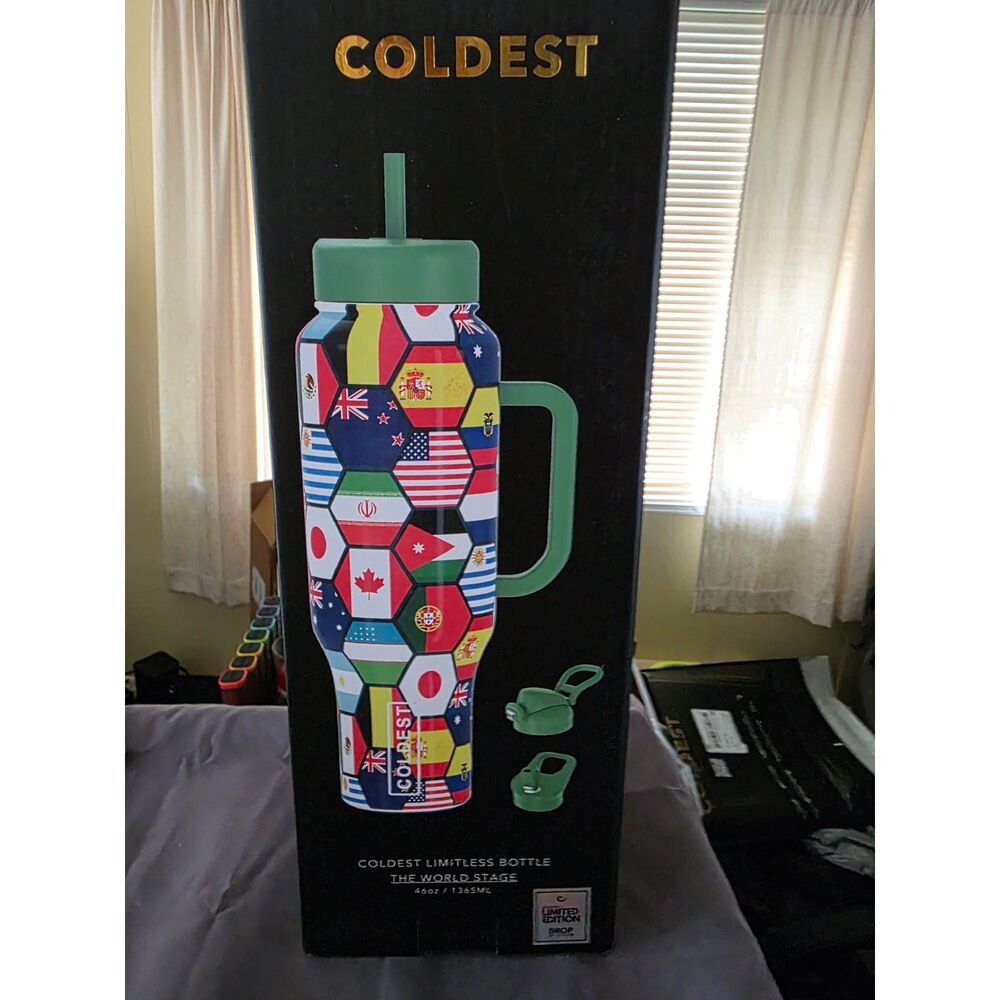 Coldest Limited Edition 46oz World Stage Water Bottle